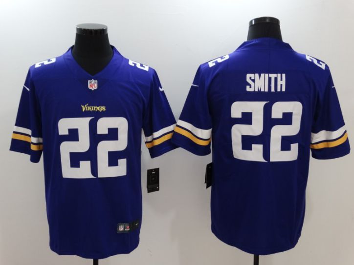 Men Minnesota Vikings 22 Smith Purple Nike Vapor Untouchable Limited NFL Jersey